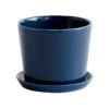 HAY Botanical Family Pot And Saucer, M, Dark Blue -Finnishdesignshop 001 HA541426 HAY Botanical Family Set M dark blue kb