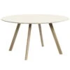 HAY CPH25 Round Table, 140 Cm, Soaped Oak - Offwhite Lino -Finnishdesignshop 1120Hay AK