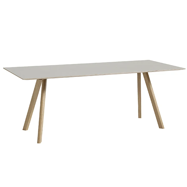 HAY CPH30 Table, 200 X 90 Cm, Soaped Oak - Off White Lino 3 HAY CPH30 Table, 200 X 90 Cm, Soaped Oak - Off White Lino