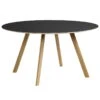 HAY CPH25 Table Round, 140 Cm, Lacquered Oak - Black Lino 1 HAY CPH25 Table Round, 140 Cm, Lacquered Oak - Black Lino -Finnishdesignshop 1123Hay AK