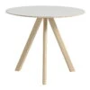 HAY CPH20 Round Table, 90 Cm, Lacquered Oak - Off White Lino 1 HAY CPH20 Round Table, 90 Cm, Lacquered Oak - Off White Lino -Finnishdesignshop 114Hay 21 TH