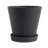 HAY Flowerpot And Saucer, XL, Black -Finnishdesignshop 11 FV Hay iso