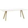HAY CPH30 Table, 200 X 90cm, Lacquered Oak - White Laminate