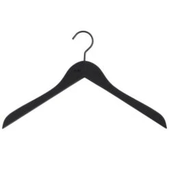HAY Soft Coat Hanger Slim, Black, 4 Pcs