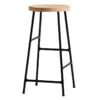 HAY Cornet Bar Stool, Low, Soft Black - Oiled Oak Seat 1 HAY Cornet Bar Stool, Low, Soft Black - Oiled Oak Seat -Finnishdesignshop 166Hay 21 TH