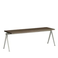 HAY Pyramid Bench 11, Beige - Smoked Oak