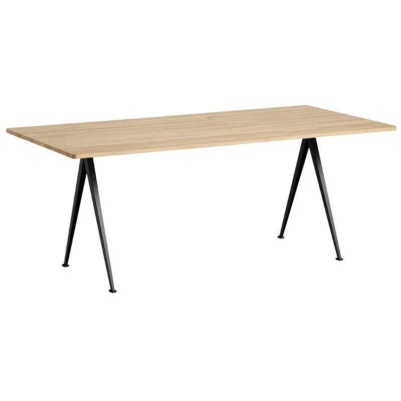 HAY Pyramid Table 02, Black - Matt Lacquered Oak 3 HAY Pyramid Table 02, Black - Matt Lacquered Oak