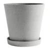 HAY Flowerpot And Saucer, XXL, Grey -Finnishdesignshop 2033Hay2018 TH