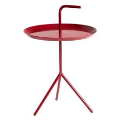 HAY DLM Table, Cherry Red, High Gloss