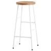 HAY Cornet Bar Stool, High, Cream White - Oiled Oak -Finnishdesignshop 2148Hay2018 TH