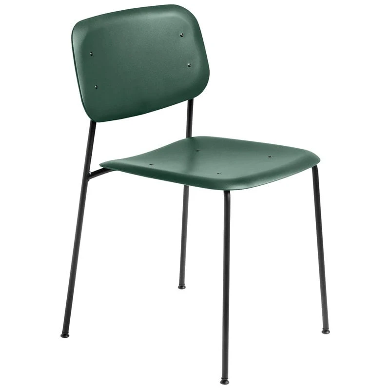 HAY Soft Edge 45 Chair, Black - Hunter Green 3 HAY Soft Edge 45 Chair, Black - Hunter Green