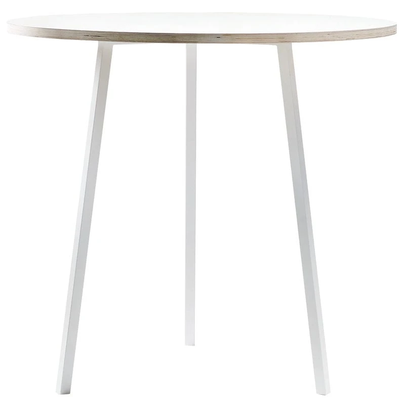 HAY Loop Stand Round Table 90 Cm, High, White 3 HAY Loop Stand Round Table 90 Cm, High, White