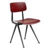 HAY Result Chair, Black - Dark Brick -Finnishdesignshop 257347 Result Chair dark brick wb lacquer oak seat black frame EE