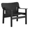 HAY Bernard Lounge Chair, Black Oak - Black Canvas -Finnishdesignshop 257397 Bernard black canvas cover deep black wb lacquer oak base