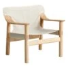 HAY Bernard Lounge Chair, Oak - Canvas -Finnishdesignshop 257401 Bernard raw canvas cover wb lacquer oak base EE