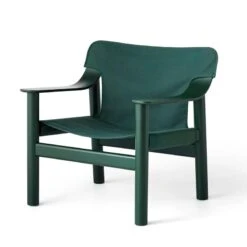 HAY Bernard Lounge Chair, Green Beech - Green Canvas -Finnishdesignshop 257407 Bernard green canvas cover hunter wb lacquer beech base 3 EE