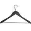 HAY Soft Coat Hanger With Bar, Wide, Black, 4 Pcs -Finnishdesignshop 36HaySS2017 iso HV