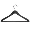 HAY Soft Coat Hanger With Bar, Slim, Black, 4 Pcs -Finnishdesignshop 37HaySS2017 iso HV
