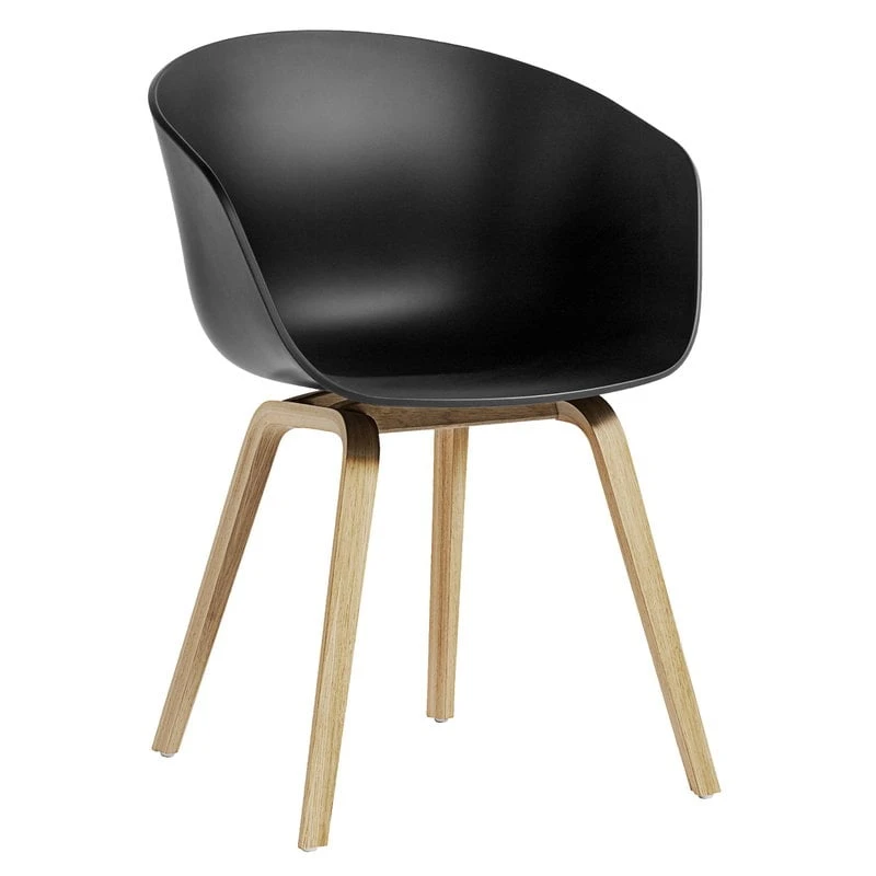 HAY About A Chair AAC22 Eco, Lacquered Oak - Black 3 HAY About A Chair AAC22 Eco, Lacquered Oak - Black