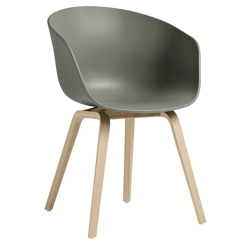 HAY About A Chair AAC22, Lacquered Oak - Dusty Green 3 HAY About A Chair AAC22, Lacquered Oak - Dusty Green