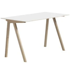 HAY CPH90 Desk, Soaped Oak - White Laminate