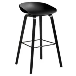HAY About A Stool AAS32, 75 Cm, Black Oak - Black