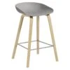HAY About A Stool AAS32, 65 Cm, Soaped Oak - Concrete Grey