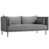 HAY Silhouette Sofa 2-seater, Coda 182/Sense Black - Black Steel -Finnishdesignshop 5041Hay isoTH
