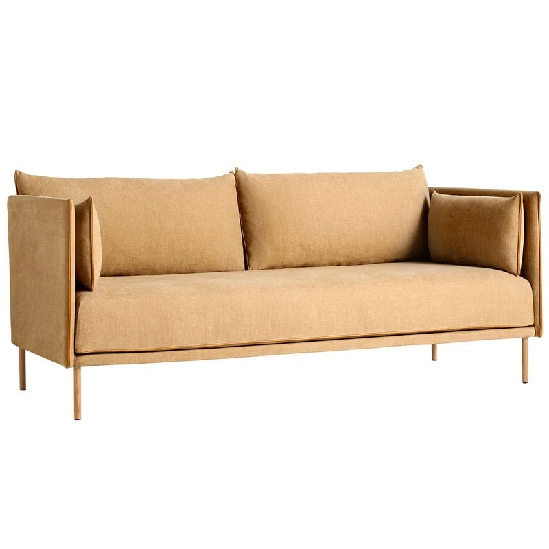 HAY Silhouette Sofa 2-seater, Linara 142/Sense Cognac - Oiled Oak 3 HAY Silhouette Sofa 2-seater, Linara 142/Sense Cognac - Oiled Oak