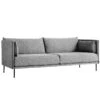 HAY Silhouette Sofa 3-seater, Olavi 03/Sense Black - Black Steel -Finnishdesignshop 5049Hay isoTH