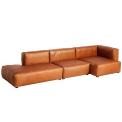HAY Mags Soft Sofa, Comb.5 High Arm Right, Sense 250 Leather