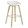 HAY About A Stool AAS32, 75 Cm, Lacquered Oak - White -Finnishdesignshop 50Hay 21 TH
