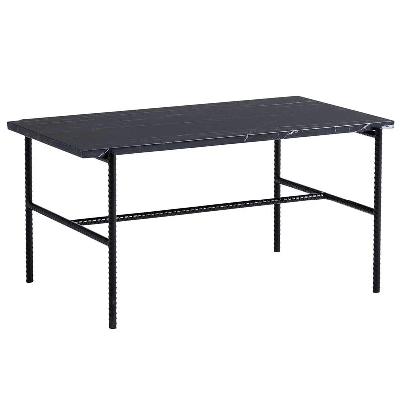 HAY Rebar Coffee Table, 80 X 49 Cm, Black - Black Marble 3 HAY Rebar Coffee Table, 80 X 49 Cm, Black - Black Marble