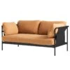 HAY Can Sofa, 2-seater, Linara 142 - Black Canvas - Black Frame -Finnishdesignshop 5199Hay isoTH