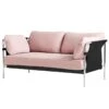 HAY Can Sofa, 2-seater, Linara 415 - Black Canvas - Chrome Frame -Finnishdesignshop 5200Hay isoTH