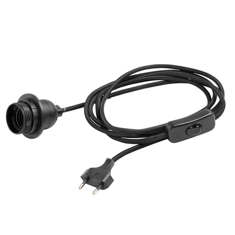 HAY Cord Set For Table Lamps, Black 3 HAY Cord Set For Table Lamps, Black