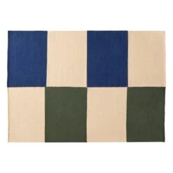 HAY Ethan Cook Flat Works Rug, 170 X 240 Cm, Peach Green Check