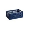 HAY Colour Crate, S, Recycled Plastic, Dark Blue -Finnishdesignshop 541439 HAY Colour Crate S dark blue