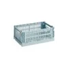 HAY Colour Crate, S, Recycled Plastic, Dusty Blue -Finnishdesignshop 541441 HAY Colour Crate S dusty blue