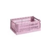 HAY Colour Crate, S, Recycled Plastic, Dusty Rose -Finnishdesignshop 541442 HAY Colour Crate S dusty rose