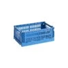 HAY Colour Crate, S, Recycled Plastic, Electric Blue