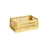 HAY Colour Crate, S, Recycled Plastic, Golden Yellow -Finnishdesignshop 541445 HAY Colour Crate S golden yellow