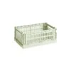 HAY Colour Crate, S, Recycled Plastic, Mint
