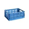HAY Colour Crate, M, Recycled Plastic, Electric Blue 2 HAY Colour Crate, M, Recycled Plastic, Electric Blue -Finnishdesignshop 541457 HAY Colour Crate M electric blue