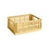 HAY Colour Crate, M, Recycled Plastic, Golden Yellow 1 HAY Colour Crate, M, Recycled Plastic, Golden Yellow -Finnishdesignshop 541458 HAY Colour Crate M golden yellow