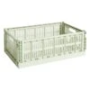 HAY Colour Crate, L, Recycled Plastic, Mint -Finnishdesignshop 541465 HAY Colour Crate L mint