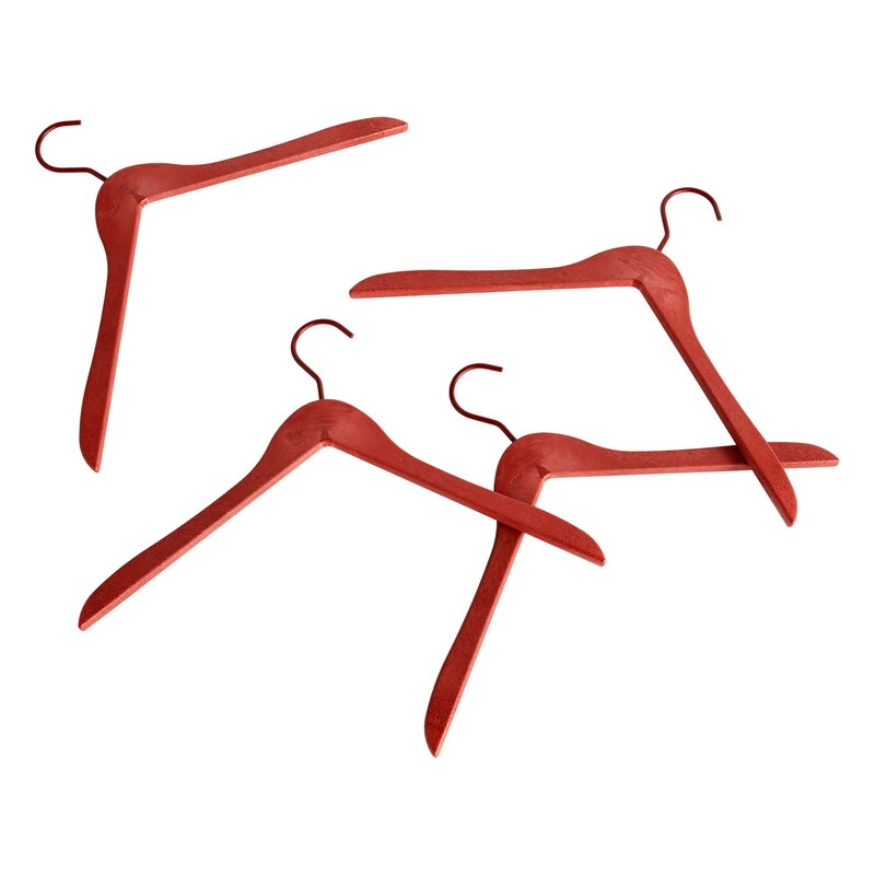 HAY Coat Hanger, Cherry Red, 4 Pcs 3 HAY Coat Hanger, Cherry Red, 4 Pcs