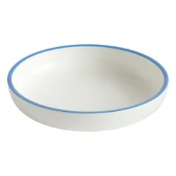 HAY Sobremesa Serving Bowl, L, White - Blue