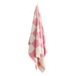 HAY Check Bath Towel, Pink