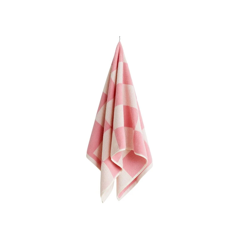 HAY Check Hand Towel, Pink 3 HAY Check Hand Towel, Pink